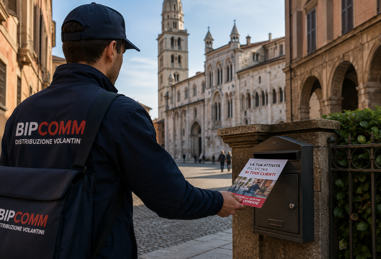 Servizio di volantinaggio porta a porta a Modena