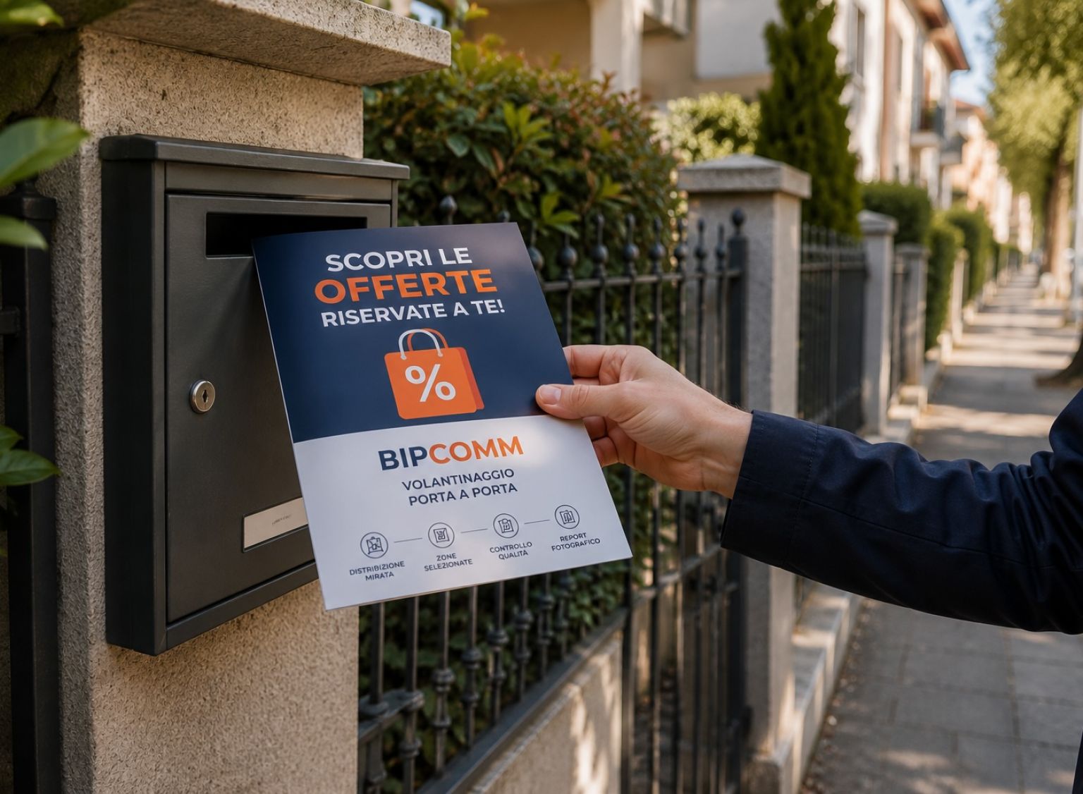 Servizio di volantinaggio porta a porta a Forlì e Cesena per campagne pubblicitarie locali e distribuzione volantini.
